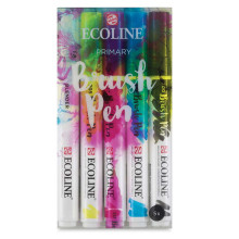 Set De 5 Marqueurs à Pinceau Ecoline Couleurs Primaires - Royal Talens