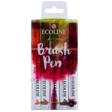 Set De 5 Marqueurs Aquarelle à Pinceau Ecoline, Automne - Royal Talens