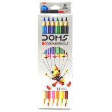 Set de 6 Crayons de Couleur Duo - Doms