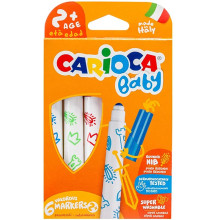 Set De 6 Feutres 2+ - Carioca Baby