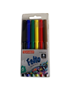 Set de 6 Feutres 2mm - KALBRAY