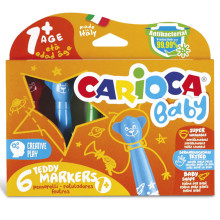 Set De 6 Feutres Teddy 1+ - Carioca