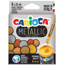 Set De 6 Gouache Métalliques 6x25ml - Carioca