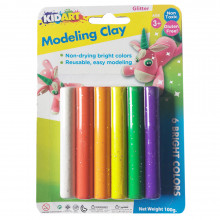 Set de 6 Pâtes À Modeler Glitter - KidArt