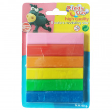 Set de 6 Pâtes à Modeler - Kiddy Clay