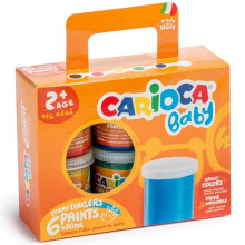 Set De 6 Peintures à Doigts, 6x80ml - Carioca