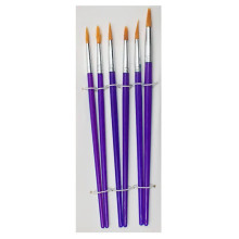 Set de 6 Pinceaux Rond, Amz - Réf.577-6A