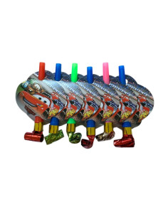 Set de 6 Sifflets Anniversaire, Cars