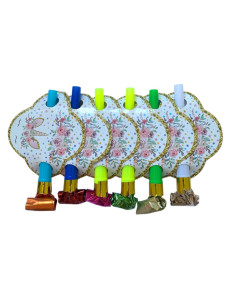 Set de 6 Sifflets Anniversaire, Licorne