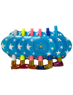Set de 6 Sifflets Anniversaire, Prince