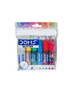 Set de 6 Tubes Colle Glitter - Doms