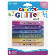 Set De 6 Tubes De Colle Pailleté Pearly - Carioca