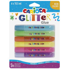 Set De 6 Tubes De Colle Pailleté Spark - Carioca