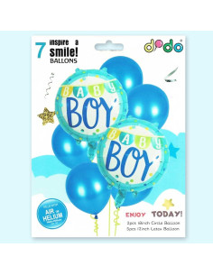 Set de 7 Ballons Gonflable Anniversaire, Baby Boy