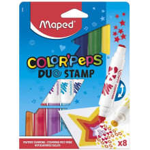 Set de 8 Feutres Duo Stamp, Maped - Réf.846808