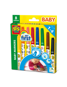 Set de 8 Feutres My First Baby Markers - SES CREATIVE