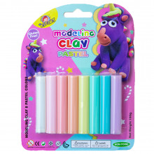 Set de 8 Pâtes à Modeler Pastel, 100 gr KidArt