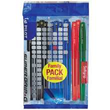 Set de 8 Stylos Bille Super Grip.G PILOT Pack Familial