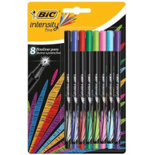 Set De 8 Stylos Feutres Intensity Fine - Bic