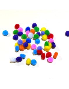 Set de Petit Pompon Multicouleur