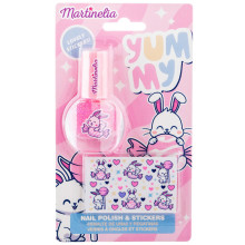 Set de Vernis à Ongles avec Stickers Yummy, Martinelia - Réf.12241