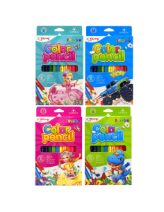 Set de12 Crayons de Couleur Jumbo - Yalong
