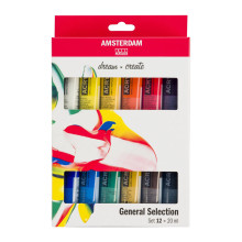 Standard Series Set d'Acryliques Sélection Générale 12x20ml - Amsterdam