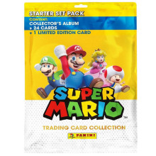 Starter Pack Super Mario Album + 24 Cartes de Collection - Panini