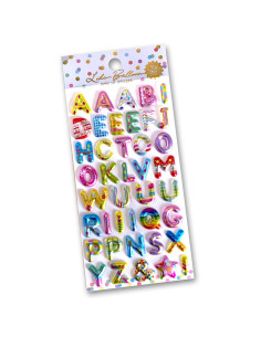 Stickers 3D Chiffres et Lettres, Décoration Créative et Ludique