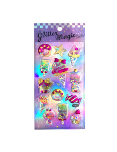 Stickers 3D Glitter Magic