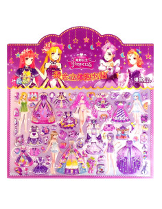 Stickers 3D Habille La Poupée