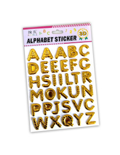 Stickers 3D Pour Enfants, Chiffres et Lettres