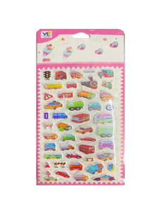 Stickers 3D Pour Enfants, Véhicule