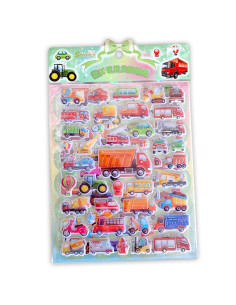 Stickers 3D Véhicules, Vaisseau Spatial et Dinausore