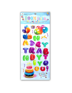 Stickers Autocollants Anniversaire Relief Ballons 8D