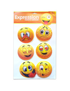 Stickers Muraux Autocollants Décoratifs, Smile 7D