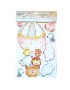 Stickers Muraux Montgolfière Animaux