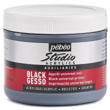 Studio Acrylics Gesso Noir 500ml PEBEO