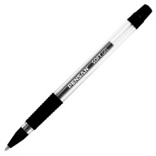 Stylo À Bille Soft Gel Noir 0,7 Mm - Pensan