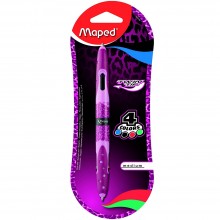 Stylo Bille 4 Couleurs Twin Tip MAPED - Réf.229116