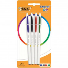 Stylo Bille BIC Cristal Up Fun 4 Couleurs