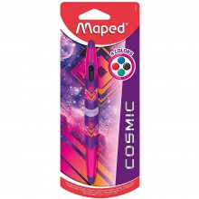 Stylo Bille Cosmic 4 Couleurs Maped Rose - Réf.229444