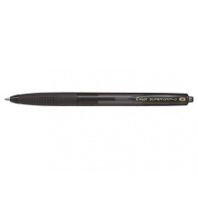 Stylo Bille PILOT Super Grip G Rétractable - Pointe Moyenne - Noir