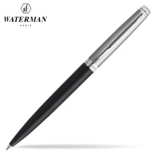 Stylo-Bille WATERMAN Hemisphere Essential Noir et Argent CT - Réf.2146586