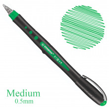 Stylo Black Medium 0.5mm Vert - Stabilo