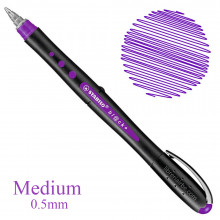 Stylo Black Medium 0.5mm Violet - Stabilo