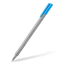 Stylo Feutre - Bleu Pâle - Pointe Fine 0.3 mm - Triangulaire - STAEDTLER - TRIPLUS® FINELINER 334