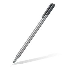 Stylo Feutre - Gris Foncé - Pointe Fine 0.3 mm - Triangulaire - STAEDTLER - TRIPLUS® FINELINER 334