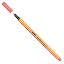 Stylo Feutre Pointe Fine 88 Rouge Fluo - Stabilo