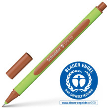 Stylo Feutre Pointe Fine Line Up 0.4mm, Marron - Schneider